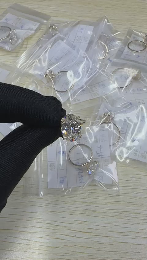 EMERALD Moissanite 1-5 CT Engagement Ring in Sterling Silver | Eco-Friendly & Stunning Vacation Jewelry